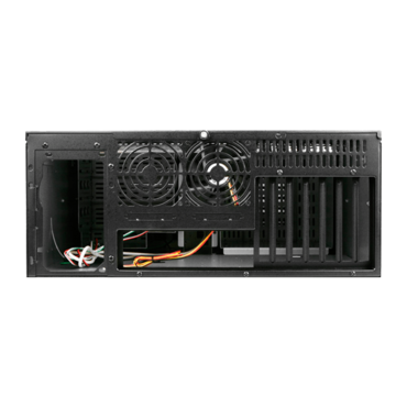 D Storm D-400-BLUE, Blue Bezel, 4x 5.25", 3x 3.5" Drive Bays, No PSU, ATX, Black/Blue, 4U Chassis