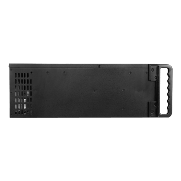 D Storm D-400-SILVER, Silver Bezel, 4x 5.25", 3x 3.5" Drive Bays, No PSU, ATX, Black/Silver, 4U Chassis