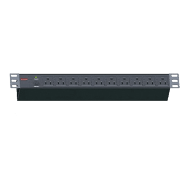 WA-PD010, 10 Outlets, 10-ft cord, Black, Power Distribution Unit