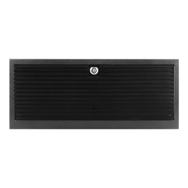 D-416-DT, Black Bezel, 6x 5.25", 2x 3.5" Drive Bays, No PSU, ATX, Black, 4U Chassis
