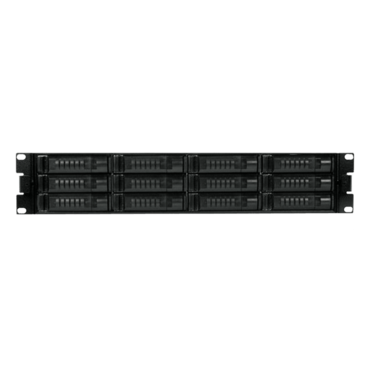 DAGE212U40BK-3MS, 12x 3.5" Hotswap Bays, 500W PSU, Black, 2U Chassis