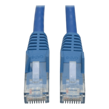 Cat6 Gigabit Snagless Molded Patch Cable (RJ45 M/M) - Blue, 10-ft