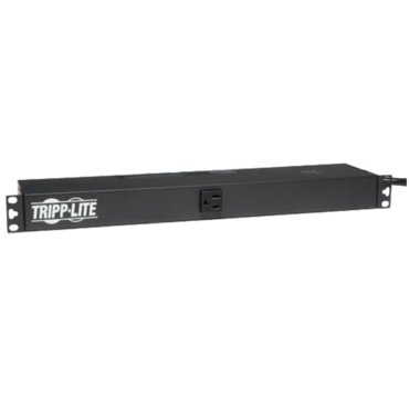 Single-Phase Basic Power Distribution Unit, 1U Rack-Mount, 13x / NEMA 5-15R, 120V AC, 50/60Hz, 15A, 15-ft cord, Black