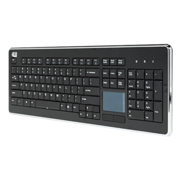 WKB-4400UB, w/ Touchpad, Wireless, Black, Membrane Standard Keyboard