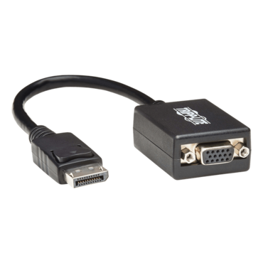 P134-06N-VGA DisplayPort to VGA Active Adapter Video Converter (M/F), 6-in.