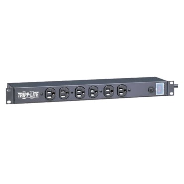 RS-1215, 12 Outlets, 15-ft cord, 120V/15A, Black, 1U Rack-Mount Power Strip