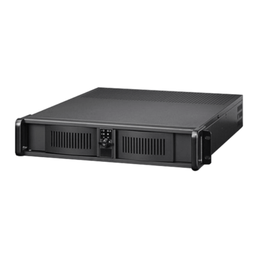 D Storm D-200-T, Black Bezel, 2x 5.25", 1x 3.5" Drive Bays, ATX, Black, 2U Chassis