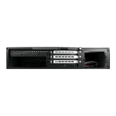 D Storm D-200-T, Black Bezel, 2x 5.25", 1x 3.5" Drive Bays, ATX, Black, 2U Chassis