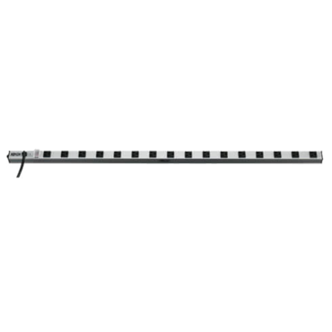 SS7415-15, 16 Outlets, 15-ft cord, 120V/15A, White/Black, Power Strip w/ Industrial Surge Protector