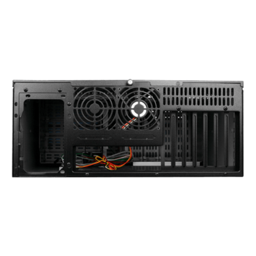 D2-400-7-BLUE, Blue Bezel, 7x 5.25&quot;, 2x 3.5&quot; Drive Bays, No PSU, ATX, Black/Blue, 4U Chassis