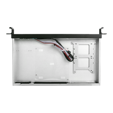 D-118V2-ITX, 2x 2.5&quot;, No PSU, Mini-ITX, Black, 1U Chassis