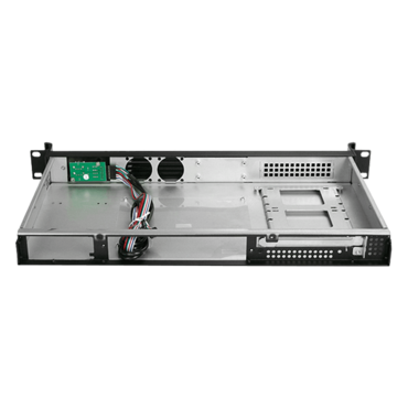 D-118V2-ITX, 2x 2.5&quot;, No PSU, Mini-ITX, Black, 1U Chassis