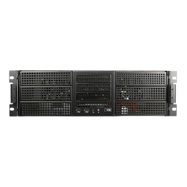 E Storm Rugged E-306L, 6x 5.25&quot; and 3x 3.5&quot; Drive Bays, No PSU, E-ATX, Black, 3U Chassis