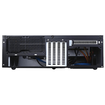 Grandia GD06B, No PSU, microATX, Black, HTPC Case
