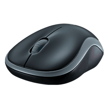 M185, 1000-dpi, Wireless, Grey, Optical Mouse