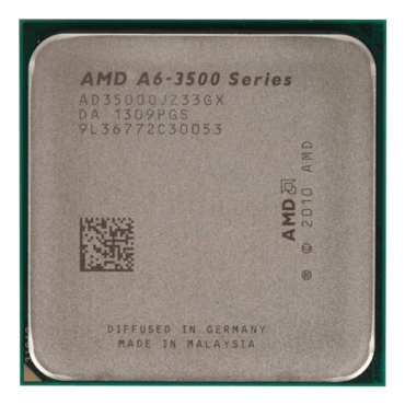 A6-3500 3-Core 2.1 - 2.4GHz Turbo, FM1, 65W, Retail Processor