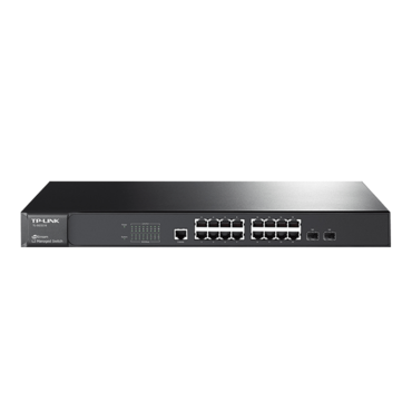 JetStream TL-SG3216, 16 x RJ45, 2 x Combo SFP, 1 x Console Port, 10/100/1000Mbps, L2 Managed Ethernet Switch Retail