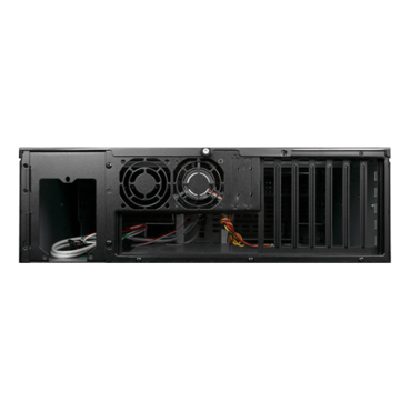 D Storm D-300SASE-SL, Silver Bezel, 2x 5.25&quot;, 4x 3.5&quot; Drive Bays, No PSU, ATX, Black/Silver, 3U Chassis