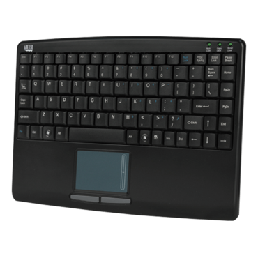 AKB-410UB, w/ Touchpad, Wired, Black, Membrane Slim Keyboard