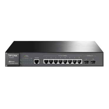 JetStream TL-SG3210, 8 x RJ45, 2 x SFP, 1 x Console Port, 10/100/1000Mbps, L2 Managed Ethernet Switch Retail