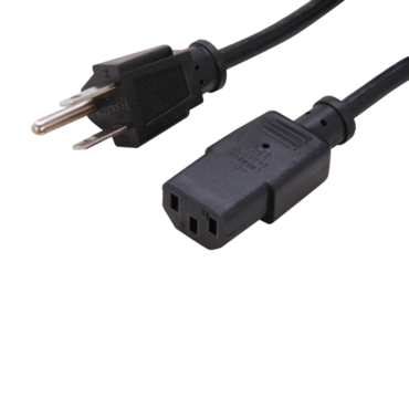 09482 NEMA 5-15P to IEC320C13 Power Cord, 15ft
