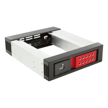 BPN-DE110SS Back/Red SAS/SATA 6 Gb/s Hot Swap Module, 1x 3.5-in HDD, 1x 5.25-in Bay, Aluminum
