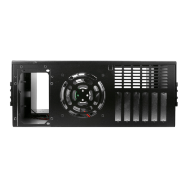 E-490-JB, 9x 5.25" Drive Bays, No PSU, Black, 4U Chassis