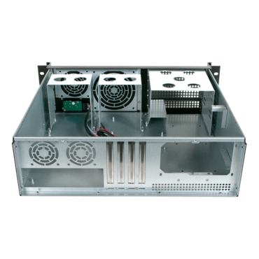 D-313SE-MATX, 2x 5.25", 5x 3.5", Drive Bays, No PSU, microATX, Black, 3U Chassis