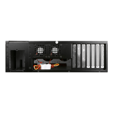 E306L-B5SL, Silver HDD Handle, 3x 5.25", 3x 3.5" Drive Bays, 5x 3.5" Hotswap Bays, No PSU, E-ATX, Black/Silver, 3U Chassis