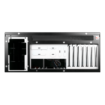 D Storm D410-DE8RD, Red HDD Handle, 8x 3.5" Hotswap Bays, No PSU, E-ATX, Black/Red, 4U Chassis