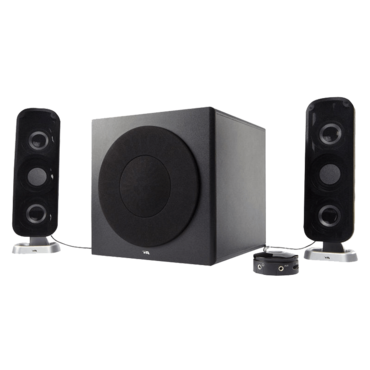 CA-3908, Wired, Black, 2.1 Channel Speakers with Subwoofer