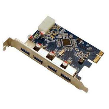 Visiontek 900544 USB Adapter - USB 3.0 PCIE Expansion Card PCI Express Plug in Card 4 USB Port(s) 4 USB 3.0 Port(s)