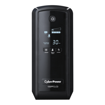 CP1000PFCLCDTAA, LCD, 1000 VA/600 W, Sine Wave, Tower UPS - TAA Compliant