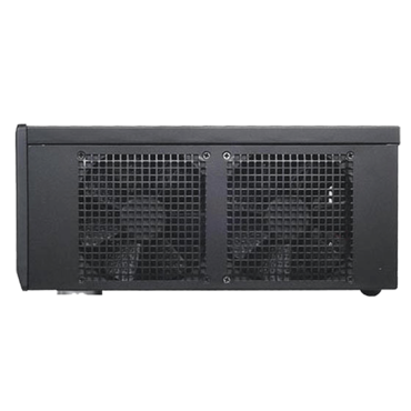 Grandia GD05B, No PSU, microATX, Black, HTPC Case