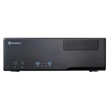 Grandia GD05B, No PSU, microATX, Black, HTPC Case