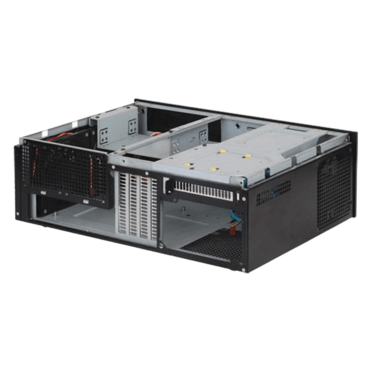 Grandia GD04, No PSU, microATX, Black, HTPC Case