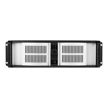 D Storm D-300-FS-SILVER, Silver Bezel, 2x 5.25&quot;, 6x 3.5&quot; Drive Bays, No PSU, ATX, Black/Silver, 3U Chassis