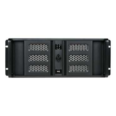 D Storm D-407SE-BK-TS859, Black Bezel, w/ 8&quot; Touch Screen LCD, 3x 5.25&quot;, 1x 3.5&quot; Drive Bays, No PSU, ATX, Black, 4U Chassis