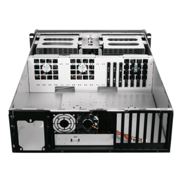 D Storm D-300LSE, Blue Bezel, 4x 5.25", 3x 3.5" Drive Bays, No PSU, E-ATX, Black/Blue, 3U Chassis