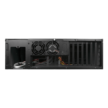 D Storm D-300-BK-TS669, w/ 7" Touch Screen LCD, Black Bezel, 2x 5.25", 2x 3.5" Drive Bays, No PSU, ATX, Black, 3U Chassis