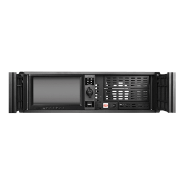 D Storm D-300-BK-TS669, w/ 7" Touch Screen LCD, Black Bezel, 2x 5.25", 2x 3.5" Drive Bays, No PSU, ATX, Black, 3U Chassis