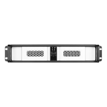 D Storm D-200SE, Silver Bezel, 2x 5.25&quot;, 2x3.5&quot; Drive Bay, No PSU, ATX, Black/Silver, 2U Chassis