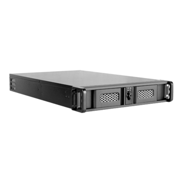 D Storm D-200LSE-BK, Black Bezel, 2x 5.25&quot;, 2x 3.5&quot; Drive Bays, No PSU, E-ATX, Black, 2U Chassis