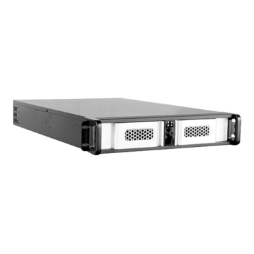 D Storm D-200LSE-SL, Silver Bezel, 2x 5.25&quot;, 2x 3.5&quot; Drive Bays, No PSU, E-ATX, Black/Silver, 2U Chassis