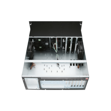 D Storm D410-B15BL, Blue HDD Handle, 15x 3.5" Hotswap Bays, No PSU, E-ATX, Black/Blue, 4U Chassis