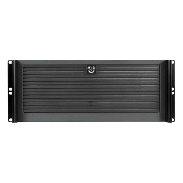 D416-DE4BK, Black HDD Handle, 3x 5.25", 2x 3.5" Drive Bays, 4x 3.5" Hotswap Bays, No PSU, ATX, Black, 4U Chassis