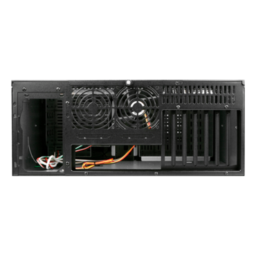 D Storm D407P-DE4BK, Black HDD Handle, 4x 5.25", 2x 3.5" Drive Bays, 4x 3.5" Hotswap Bays, No PSU, ATX, Black, 4U Chassis