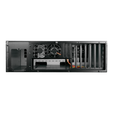 D Storm D-300LSE-RD, Red Bezel, 4x 5.25", 3x 3.5" Drive Bays, No PSU, E-ATX, Black/Red, 3U Chassis