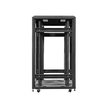 WX-228-EX, 22U, 4-Post 800mm, Open Frame Rack With Widened Mounting Posts