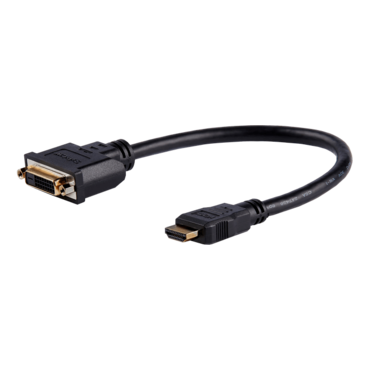 8in HDMI to DVI-D Video Cable Adapter - HDMI Male to DVI Female